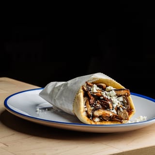 Roasted Mushroom Pita